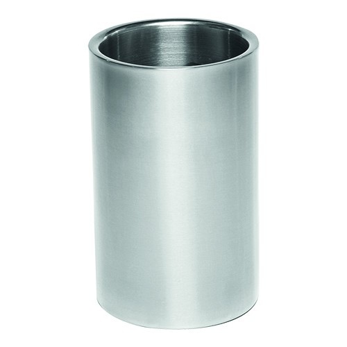 Cokes haak cilinder RVS Wijnkoeler - Dubbelwandig Ø 10,5 cm - Beuk Horeca