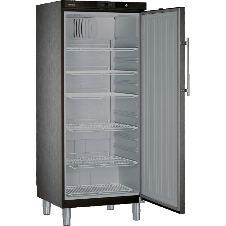 Liebherr koelkast GKvbs 5760 | RVS 2/1 gastronorm | BlackSteel | Inhoud 432 liter | Temperatuurbereik +1°C tot +15°C - Beuk Horeca