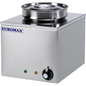 Euromax hetelucht bain-marie met ronde pot, 4,5 liter, 1055HL