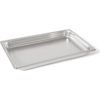 Rieber RVS geperforeerde gastronorm bak - zonder grepen - 1/1 GN - 55 mm. - 11054