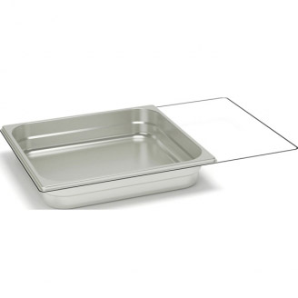 Rieber RVS gesloten gastronorm bak - zonder grepen - 2/3 GN - 65 mm. - 23065