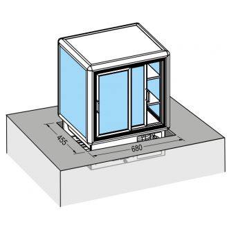 Tecfrigo inbouw koelvitrine SNOOPINO 191 Q