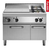 Modular Fun 650 1100 mm gas fornuis met oven 3-zones