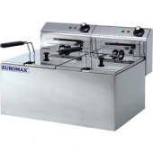 Euromax elektrische dubbele Eco friteuse, 10370CK