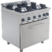 Saro 4-pits kooktafel met oven E7/KUPG4LE