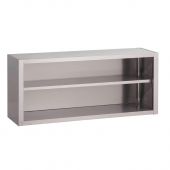 Gastro M RVS open wandkast 80x40x60 cm