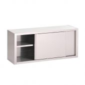 Gastro M RVS wandkast met schuifdeuren 120x40x60 cm