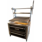 Kopa steengrill oven P120S - Enkele parilla - Retro - RVS handgrepen