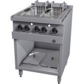 MKN elektrische friteuse LONDON II met mandenlift en timer, 2120325A