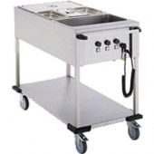 Mobile Containing bain-marie wagen, 3 x 1/1 GN